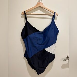 Summersalt Marina One-Piece, Atlantic, Sea Urchin, & White Sand Color, 18